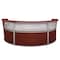 Regency 71 in D X 45.5 in H, 143.5 in W X Wood, Plexi, Mahogany 77313MH - alternate 1